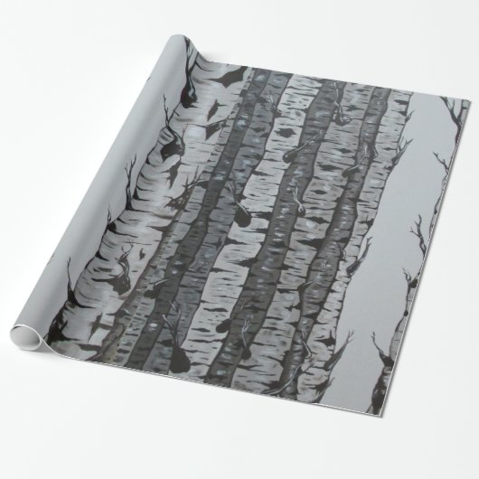 Birken-Bäume Geschenkpapier (Ungerollt)