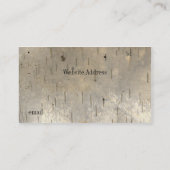 Birken-Holz-Druck-Visitenkarte Visitenkarte (Rückseite)