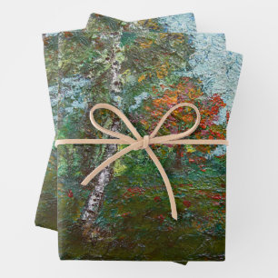 Birken im Wald (von Kimon Loghi) Geschenkpapier Set