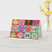 Birken-Land-alles Gute zum Geburtstag - Reiki Karte (Gelbe Blume)