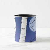 Birken-Mond-Tasse Tasse (Zentrum)