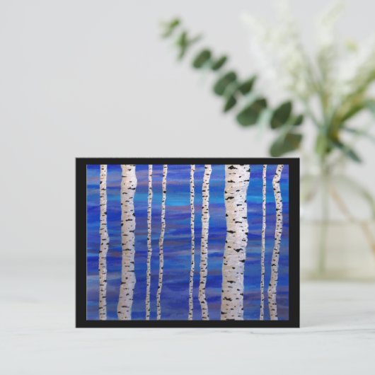 Birken Postkarte (Stehend Vorderseite)