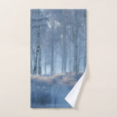 Birken-Strahlender-Schnee-Wald  Badhandtuch Set (Handtuch)