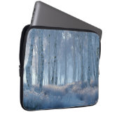 Birken-Strahlender-Schnee-Wald Laptopschutzhülle (Vorne Rechts)
