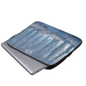 Birken-Strahlender-Schnee-Wald Laptopschutzhülle (Vorne Knopf)