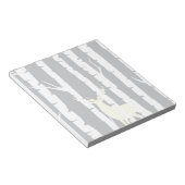 Birken und Hirsche Notizblock (angewinkelt)