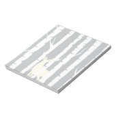 Birken und Hirsche Notizblock (Rotiert)