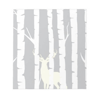Birken und Hirsche Notizblock