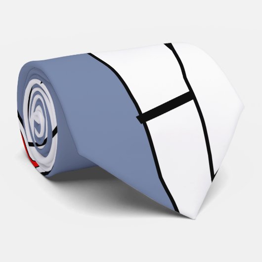 Birken und Vögel Krawatte (Gerollt)