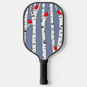 Birken und Vögel Pickleball Schläger (Vorderseite)