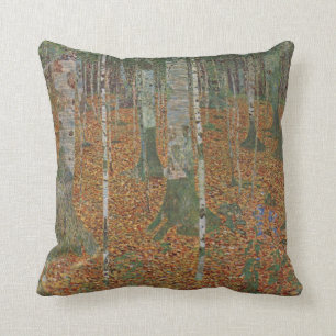 Birken-Wald durch Gustav Klimt Kissen