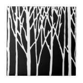 Birken-Wald durch Leslie-Paprikaschoten Fliese (Vorderseite)