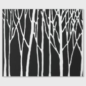 Birken-Wald durch Leslie-Paprikaschoten Geschenkpapier (Flach)