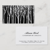 Birken-Wald durch Leslie-Paprikaschoten Visitenkarte (Vorne/Hinten)