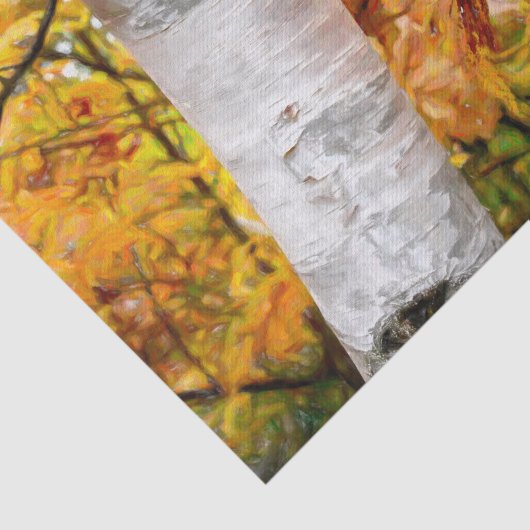 Birkenbaum-Blätter Seidenpapier (Ausschnitt)