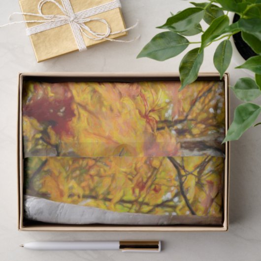 Birkenbaum-Blätter Seidenpapier (Geschenk)