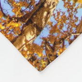 Birkenbaum im Herbst Fleecedecke (Ecke)