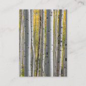 Birkenbaum rustikale Hochzeitskarte Begleitkarte (Rückseite)