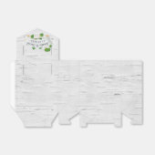 Birkenbaum-Textur mit Rollen Geschenkschachtel (Ungefaltet)