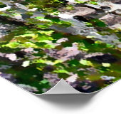 Birkenbäume Aquarell auf Leinwand 24x18 Poster (Ecke)