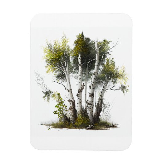 Birkenbäume, die Birken Nordirland Magnet (Vertikal)