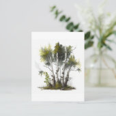 Birkenbäume, die Birken Nordirland Postkarte (Stehend Vorderseite)