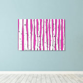 Birkenbäume, die Sie als Hintergrundfarbe auswähle Leinwanddruck (Insitu (Holzboden))