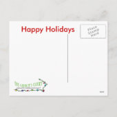 Birkenbäume Feiertagspostkarte (Rückseite)