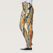Birkenbäume im Herbst Leggings (Links)