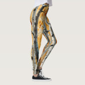 Birkenbäume im Herbst Leggings (Rechts)