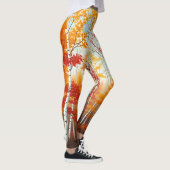 Birkenbäume im Herbst Leggings (Rechts)