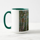 Birkenbäume in einem Wald (Kimon Loghi) Tasse (Links)