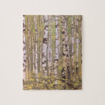 Birkenbäume in einem Wald (Roerich)