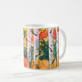 Birkenbäume Kaffeetasse (VorderseiteRechts)