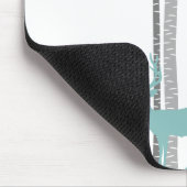 Birkenbäume mit Hirsch Mousepad (Ecke)