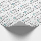 Birkenbäume mit HirschBaby-Dusche Geschenkpapier (Ecke)