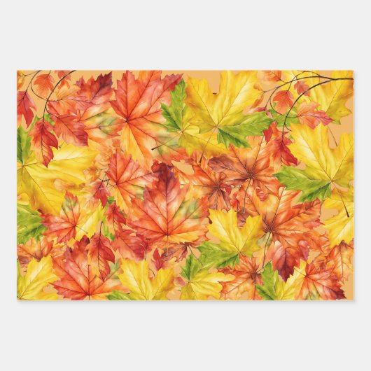 Birkenbäume, Rote Kardinäle und Chipmunks Geschenkpapier Set (Vorderseite 3)