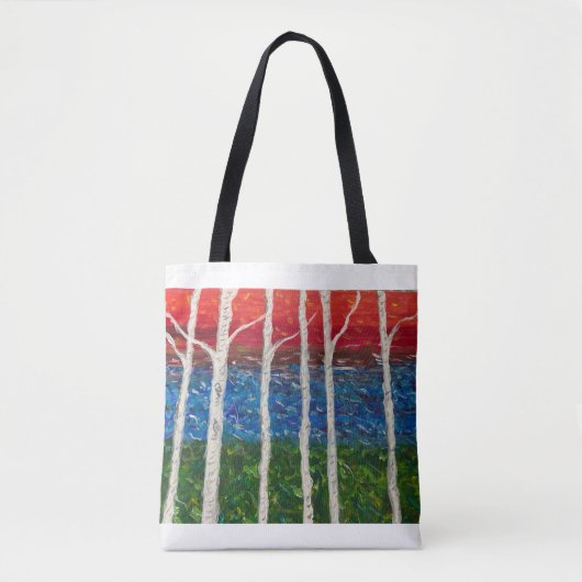 Birkenbäume Tote Tasche im Herbst (Vorderseite)