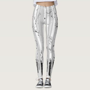 Birkenbäume Vintager horizontaler Hintergrund Leggings