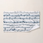 Birkenbaummuster grau badhandtuch set (Handtuch)