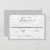 Birkenhalde und Waldland-Antwortkarte RSVP Karte (Vorne/Hinten)