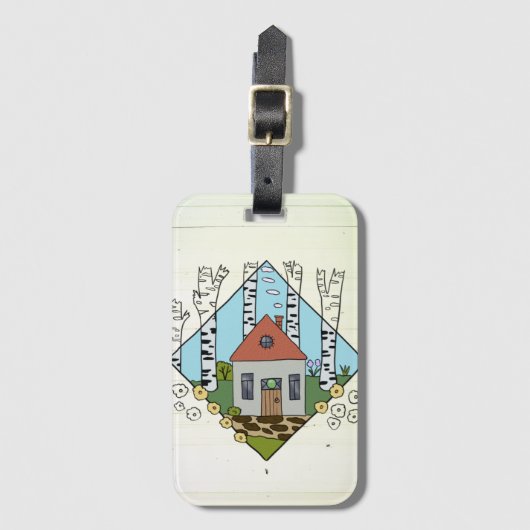 Birkenhaus Gepäckanhänger (Vorderseite Vertikal)