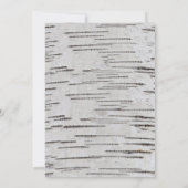 Birkenherz Initialen Brautdusche Einladung (Rückseite)