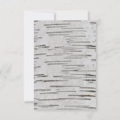 Birkenherz Initialen rustikal Save the Date Einladung (Rückseite)