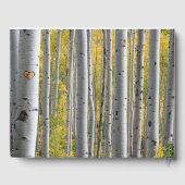 Birkenherz-Initialen rustikale Hochzeit Gästebuch (Rückseite)