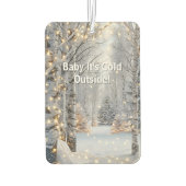 Birkenleuchten "Baby It's Cold Outside" Autolufterfrischer (Rückseite)