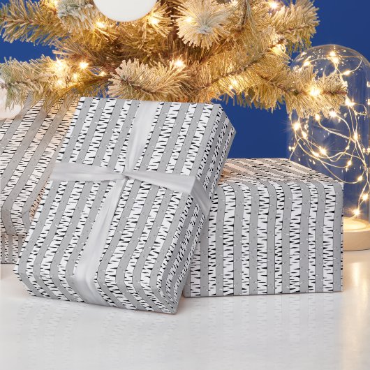Birkenmuster Geschenkpapier (Feiertage)