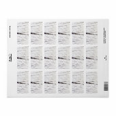 Birkenrinde Adressaufkleber (Vorne)