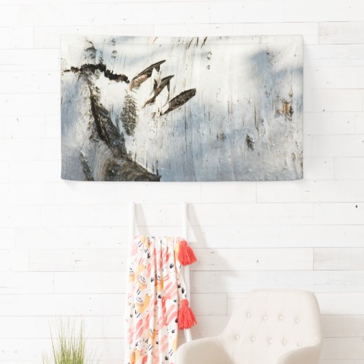 Birkenrinde Banner (Insitu)