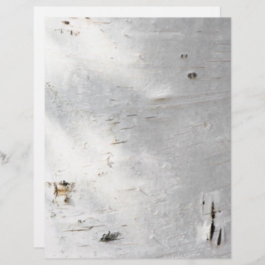 Birkenrinde Briefbogen (Vorne/Hinten)